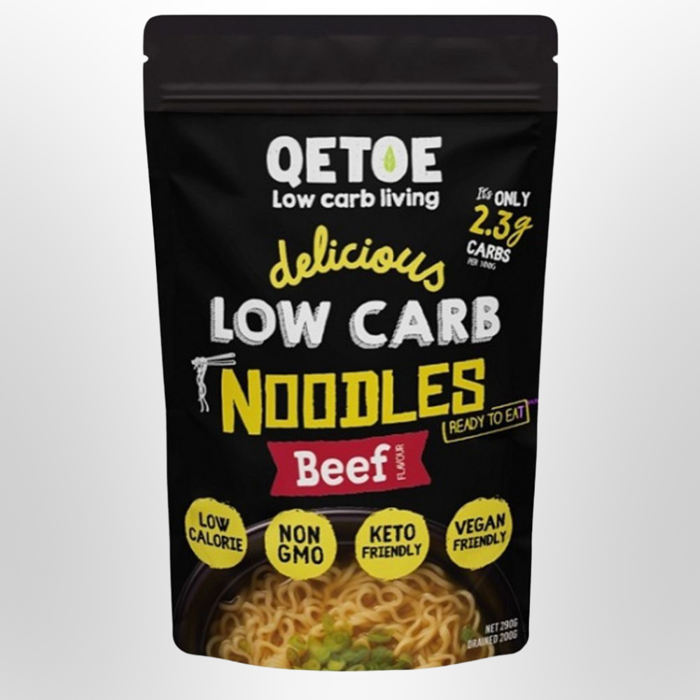 QETOE Low Carb Noodles Beef 290g