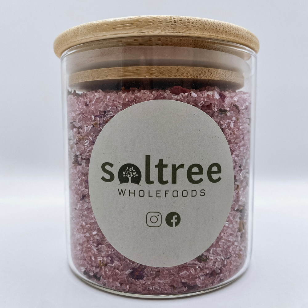 Red Rose & Beetroot Bath Salts (500ml Jar)