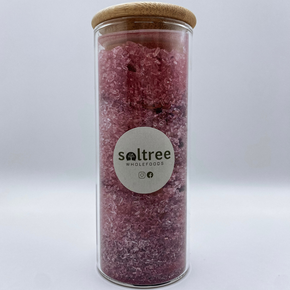 Red Rose & Beetroot Bath Salts (175ml Jar)