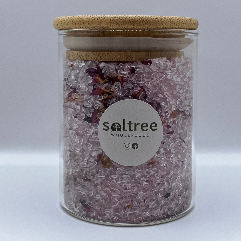 Red Rose & Beetroot Bath Salts (250ml Jar)