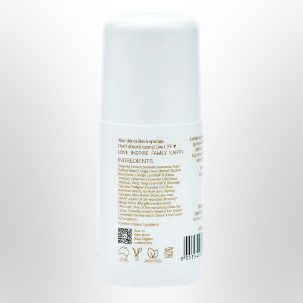 SABA ORGANIC Deodorant Roll-On Cedarwood & Ylang Ylang 50ml