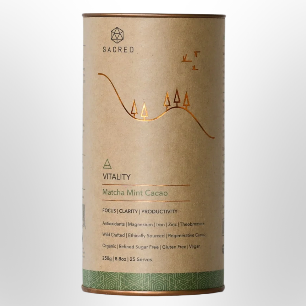 SACRED TASTE Vitality Matcha Mint Cacao 250g
