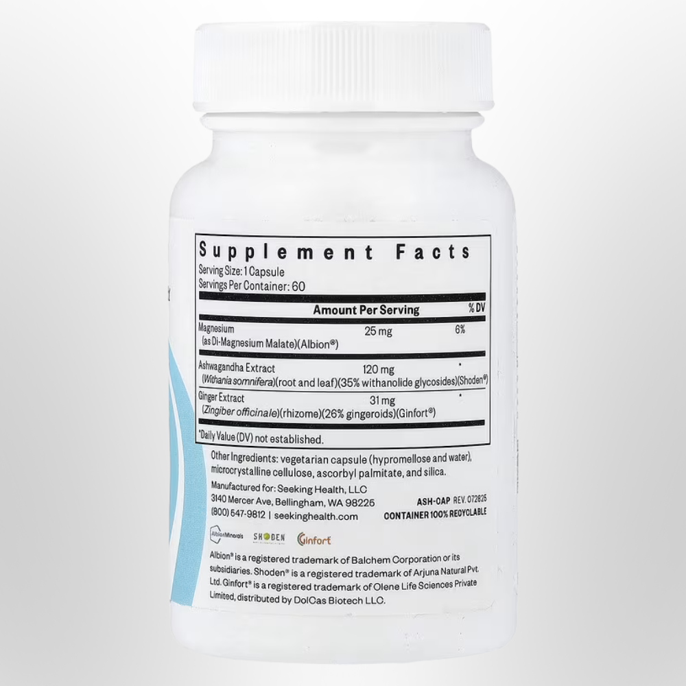 SEEKING HEALTH Ashwagandha 60 Caps