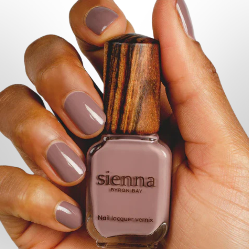 SIENNA Stone Grey/Purple Creme Nail Polish 10ml