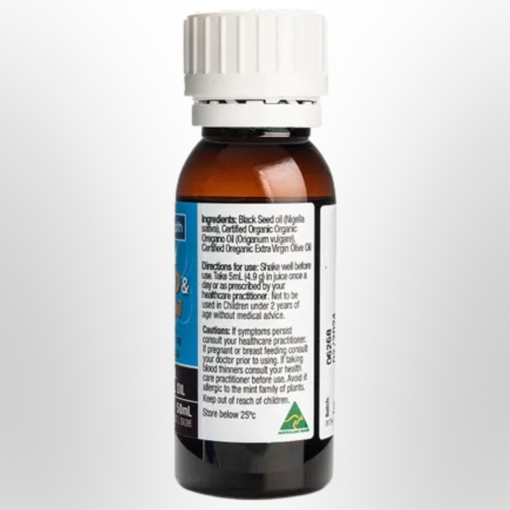 SOLUTIONS 4 HEALTH Oil of Wild Oregano with Black Seed Oil 50ml
