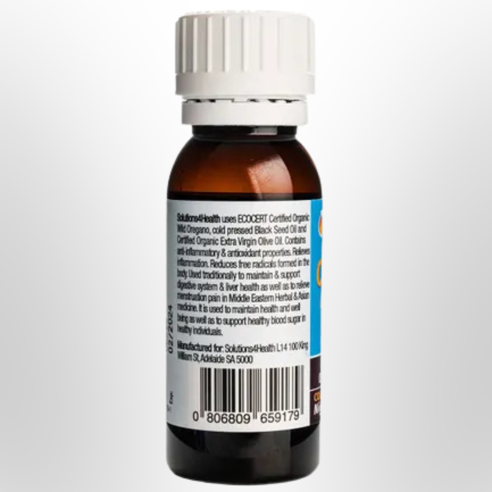 SOLUTIONS 4 HEALTH Oil of Wild Oregano with Black Seed Oil 50ml