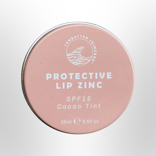 SUNBUTTTER Protective Lip Zinc SPF15 Cacao Tint 15ml