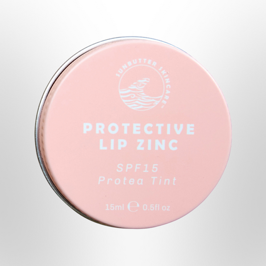 SUNBUTTTER Protective Lip Zinc SPF15 Protea Tint 15ml