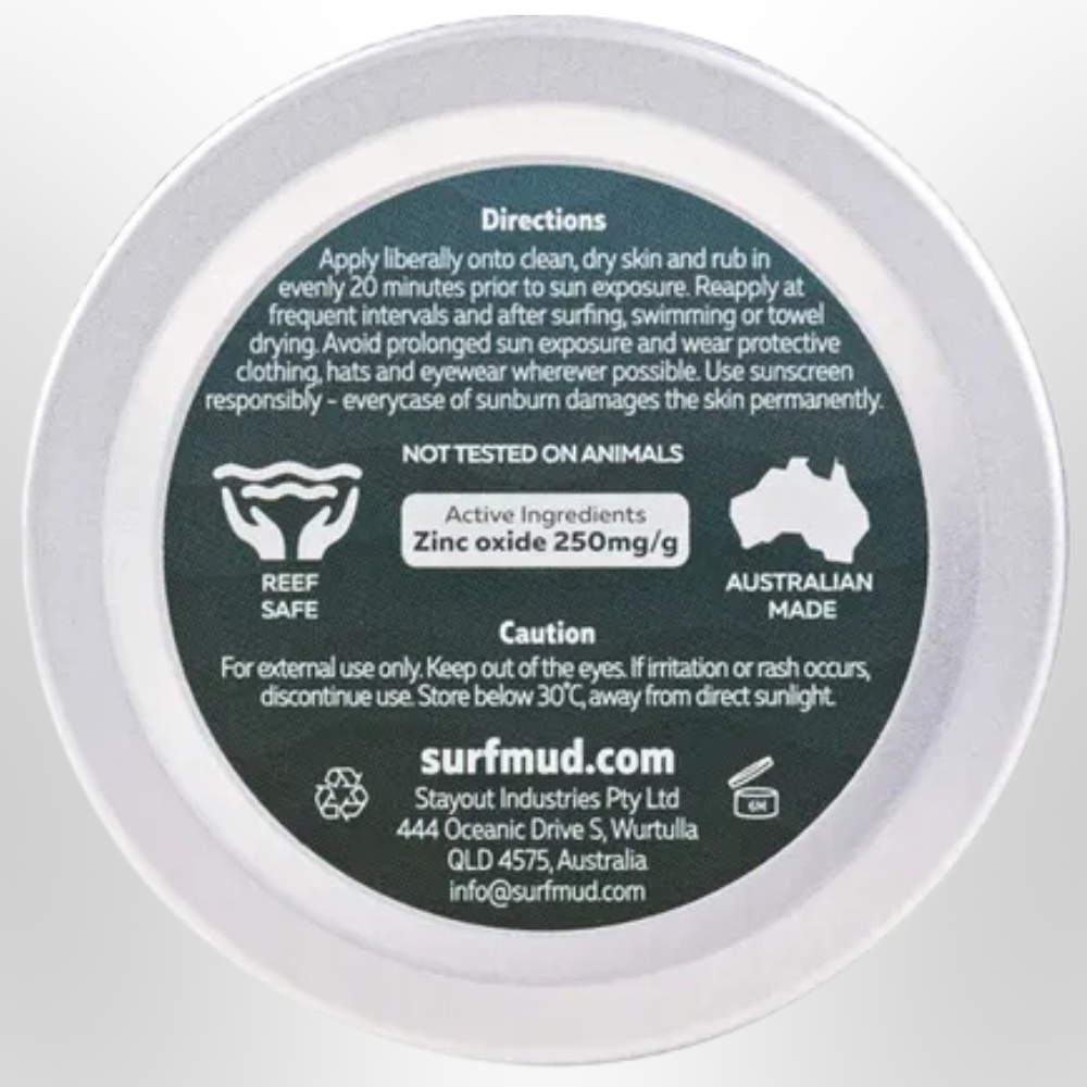 SURFMUD SurfMud Ocean Addicts Sunscreen SPF30 Tin 100g