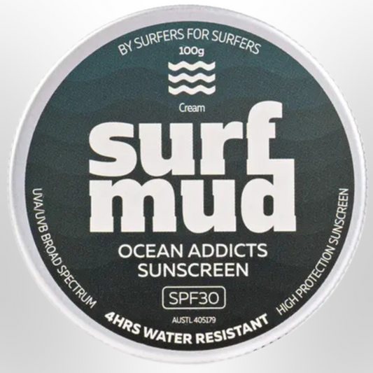 SURFMUD SurfMud Ocean Addicts Sunscreen SPF30 Tin 100g