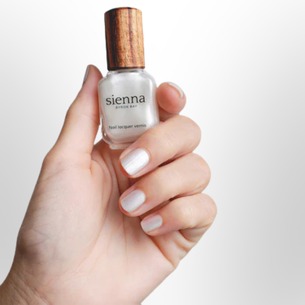SIENNA Aura White Pearl Nail Polish 10ml