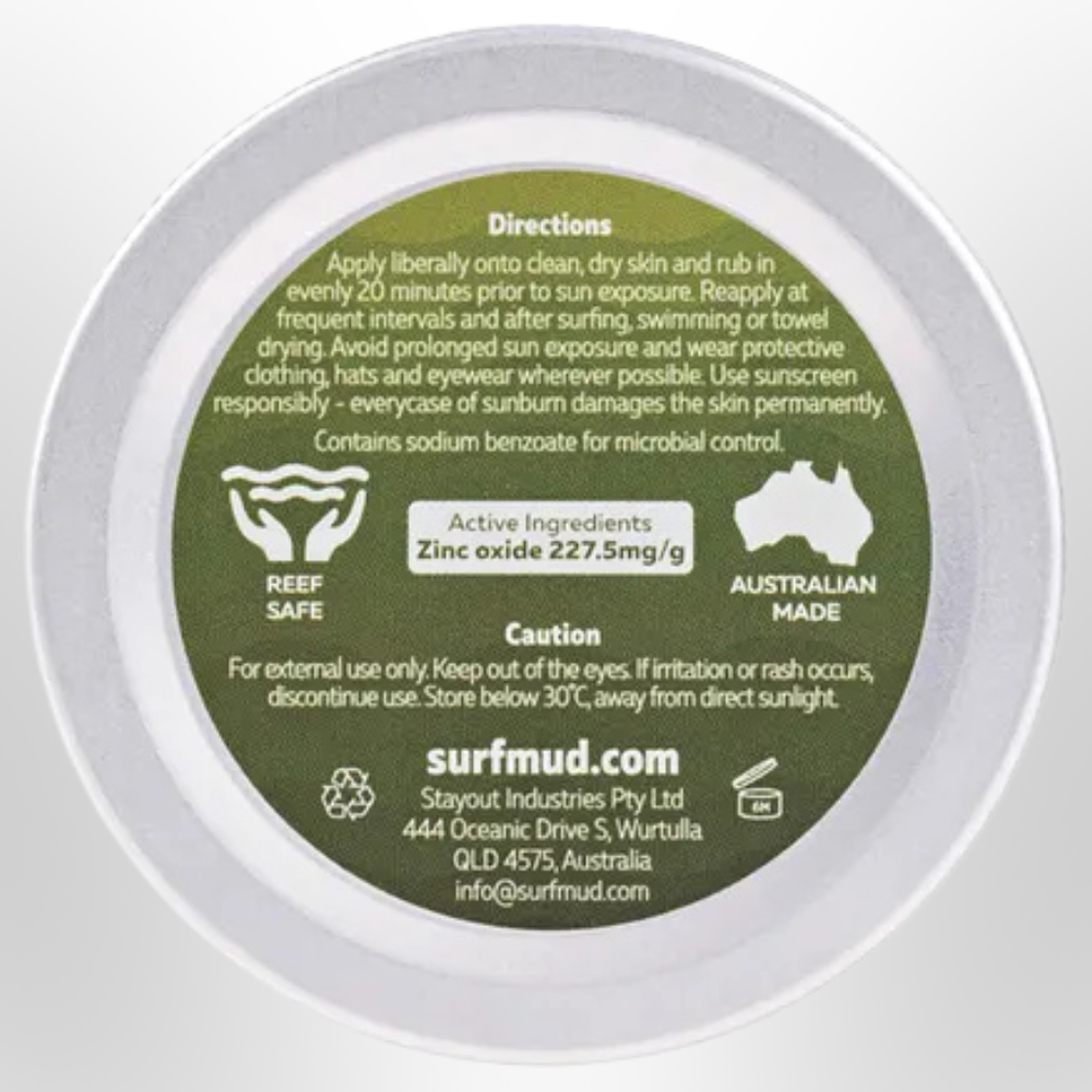 SURFMUD Mineral Sunscreen SPF50+ Tin 100g
