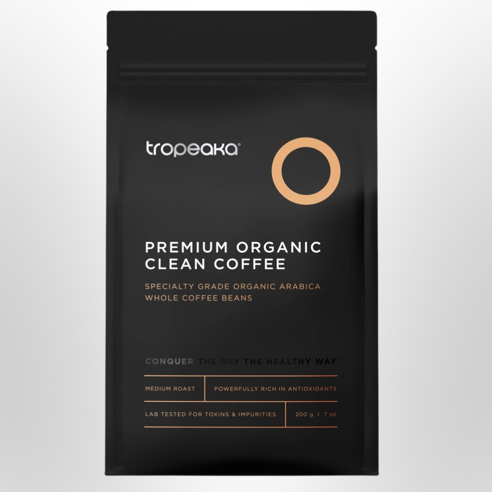 TROPEAKA Premium Organic Clean Coffee Whole Bean 200g