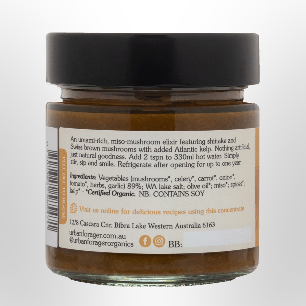 URBAN FORAGER Vegan Umami Broth Concentrate Organic 250g