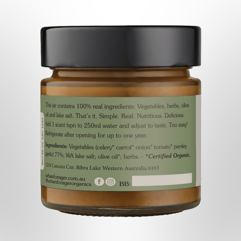 URBAN FORAGER Vegetable Stock Concentrate Organic 250g