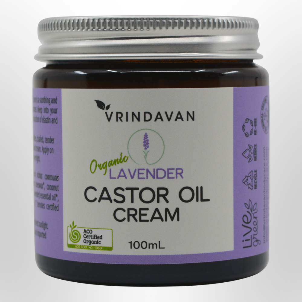 VRINDAVAN Castor Oil Cream Lavender 100ml
