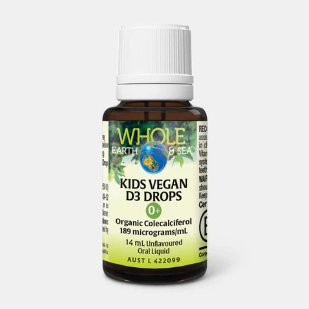 WHOLE EARTH & SEA Kids Vegan D3 Drops Unflavoured 14ml