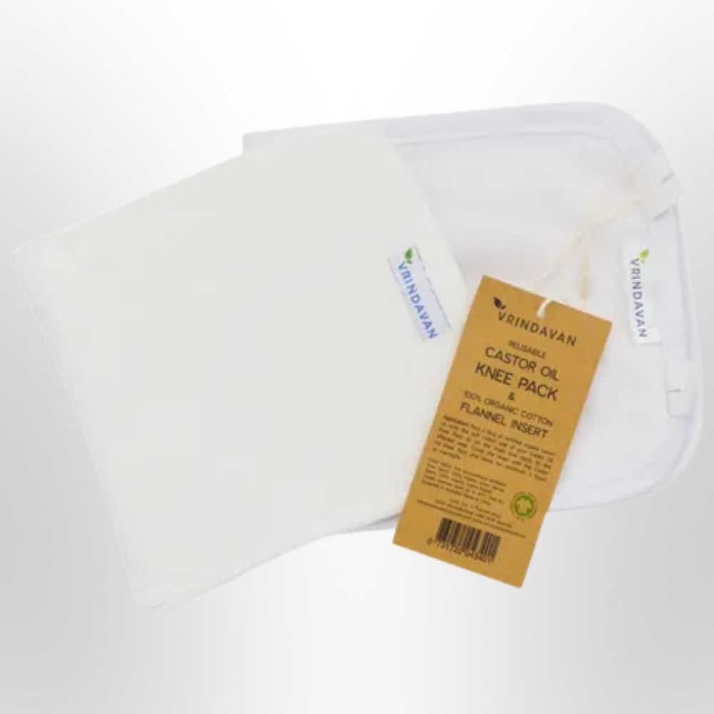 VRINDAVAN Castor Oil Pack White Knee