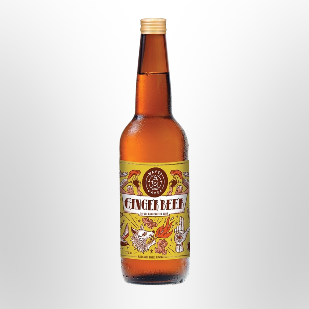 WAVES & CAVES Ginger Beer Natural Soda 330ml