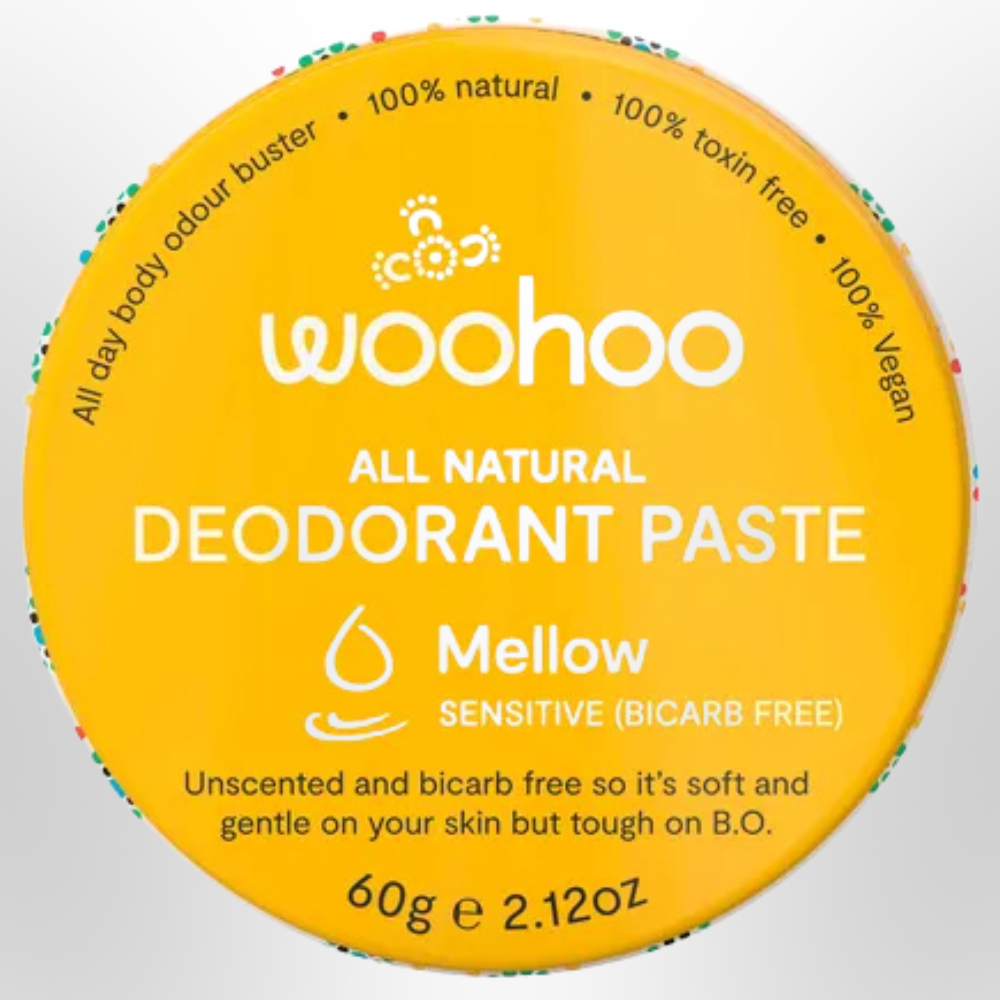 WOOHOO Mellow Deodorant Paste Sensitive BiCarb Free 60g