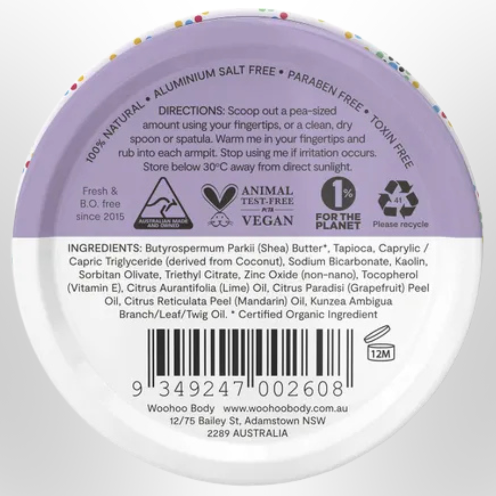 WOOHOO Pop Deodorant Paste 60g