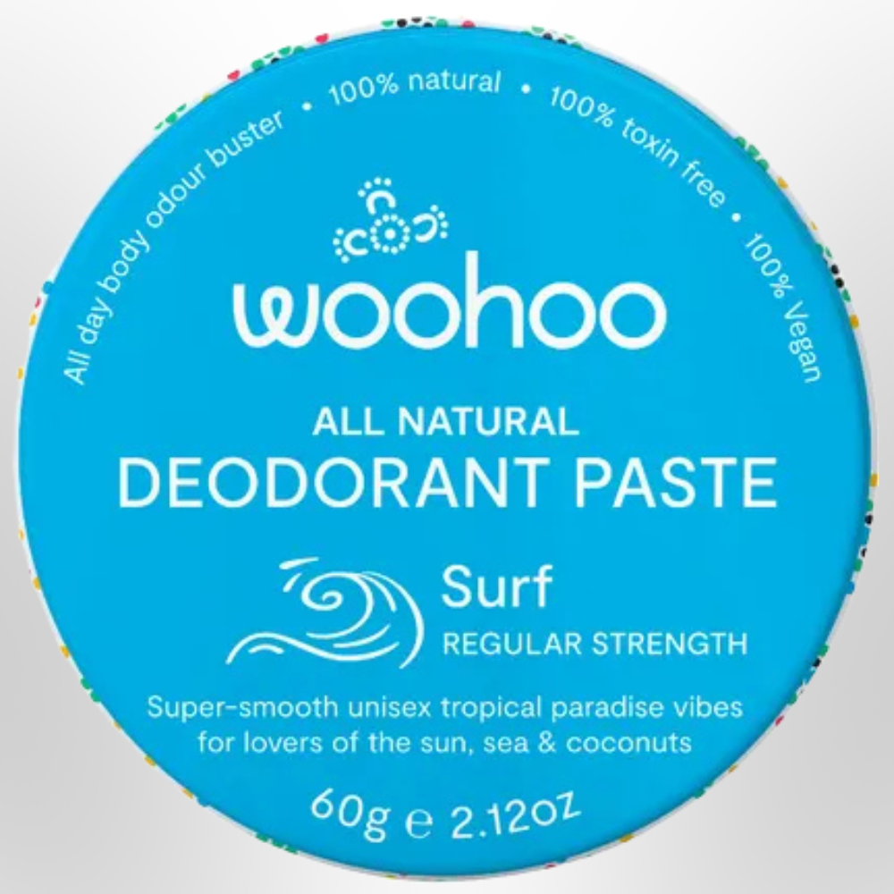 WOOHOO Surf Deodorant Paste Regular Strength 60g