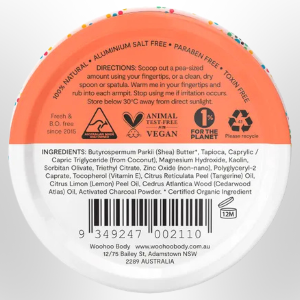 WOOHOO Tango Deodorant Paste Sensitive BiCarb Free 60g
