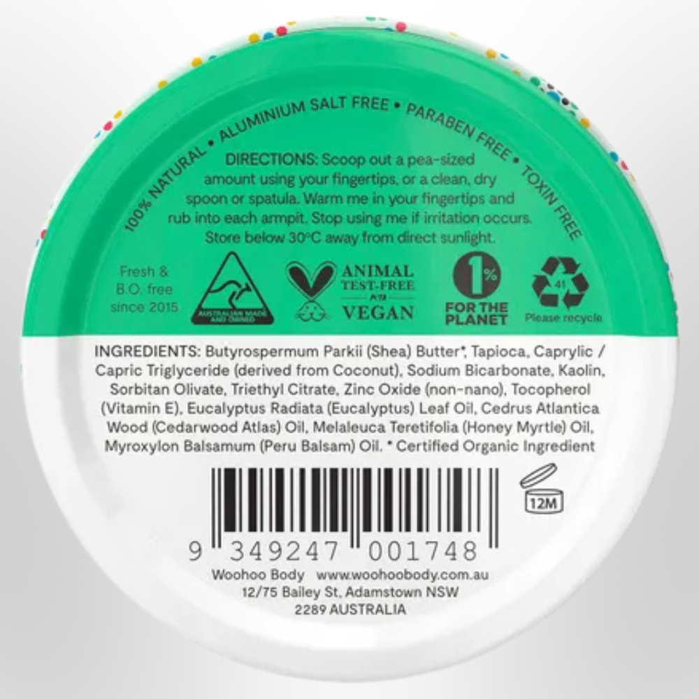 WOOHOO Wild Deodorant Paste Extra Strength 60g