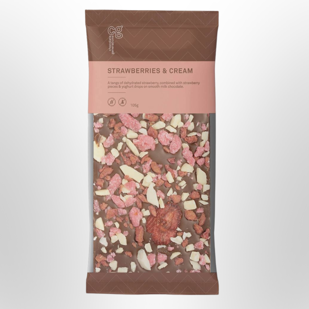 YOURS TRULY Chocolate Generations Strawberries & Cream 105g