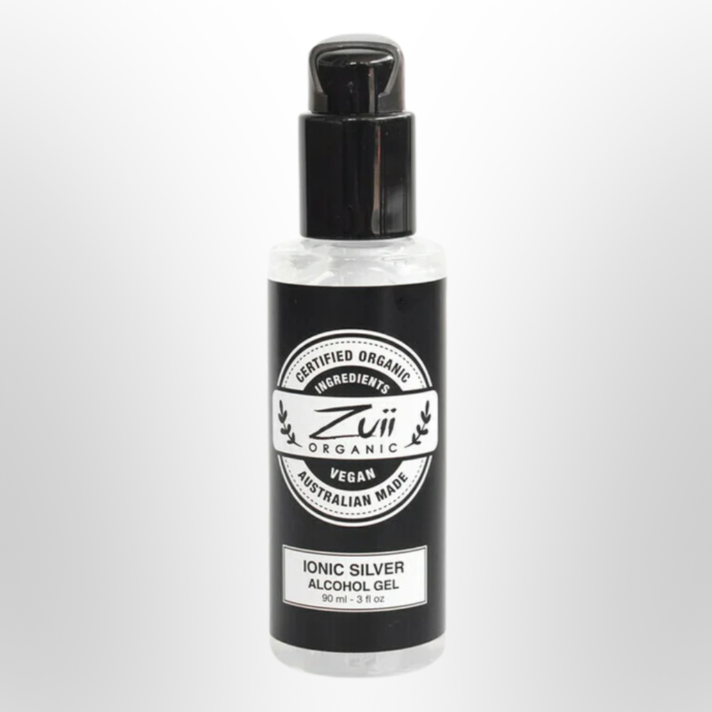 Zuii ORGANIC Ionic Silver Alcohol Sanitising Gel 90ml