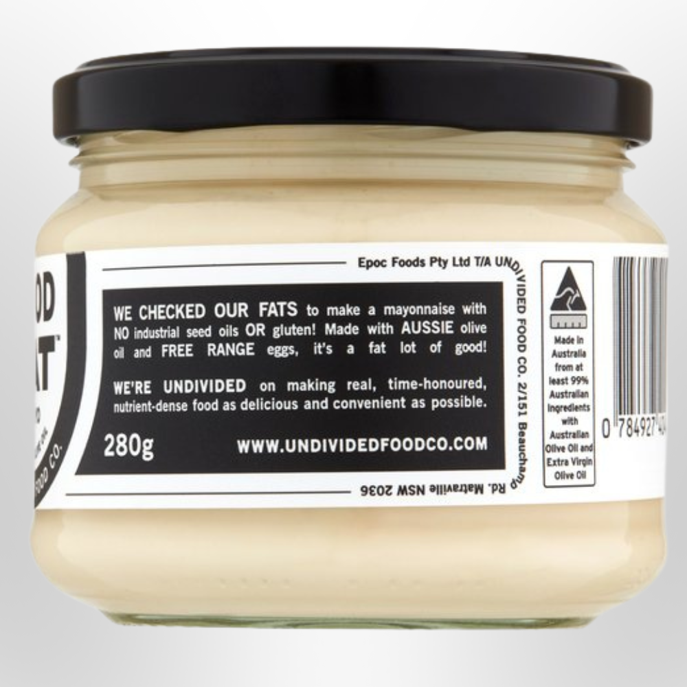 UNDIVIDED FOOD CO Good Fat Mayo 280g