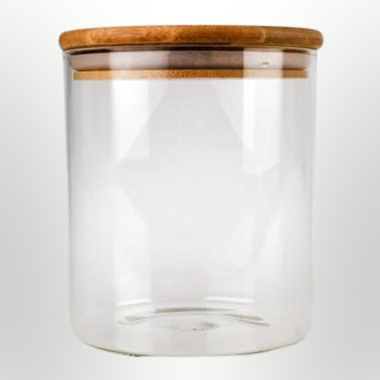 1000ml Bamboo Lid Jar Short