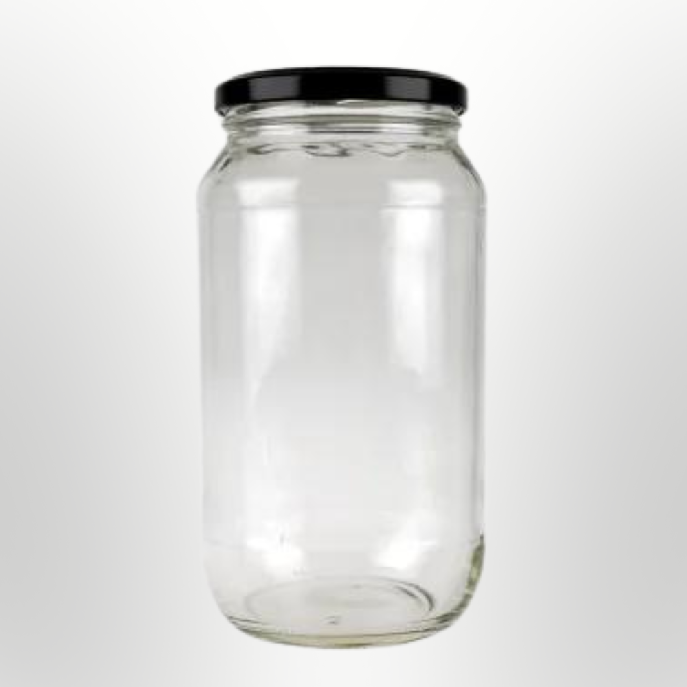 1000ml Black Lid Jar