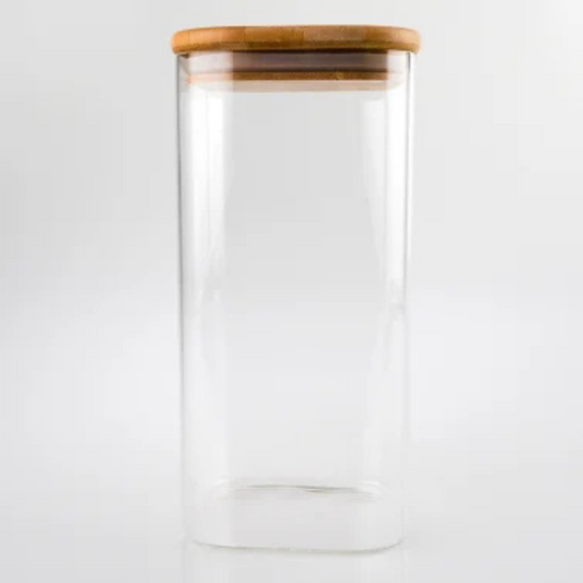 1400ml Bamboo Lid Jar Square