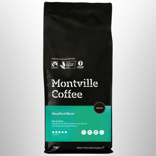 MONTVILLE Beans Woodford Coffee Organic 1kg