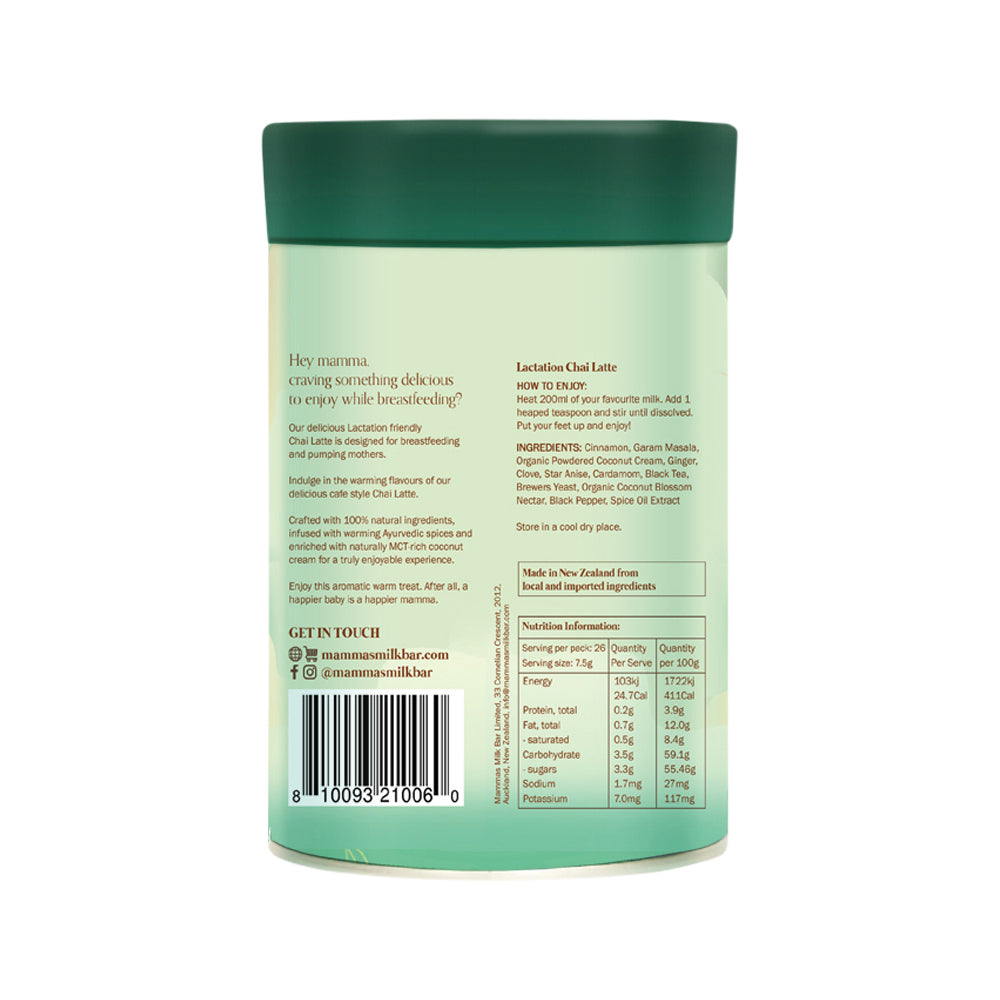 MAMMAS MILK BAR Lactation Support Blend Chai Latte 200g