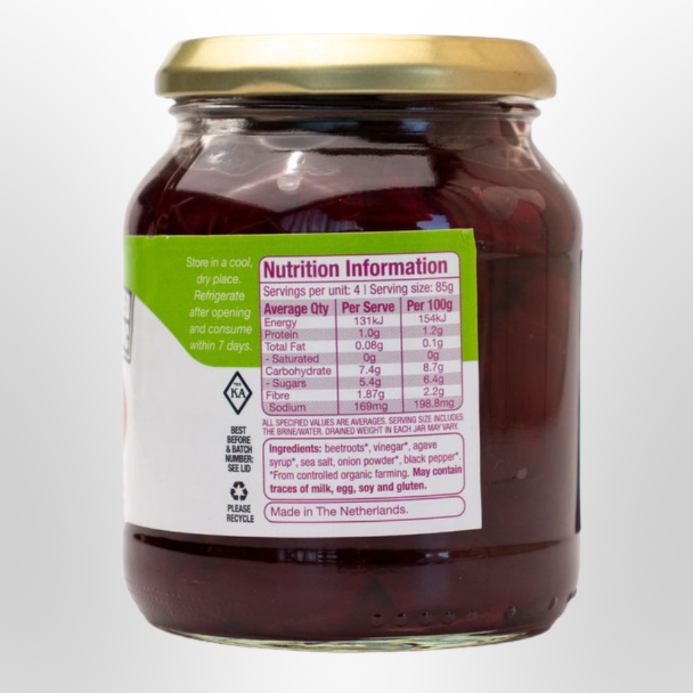 ABSOLUTE ORGANIC Sliced Beetroot Organic 340g