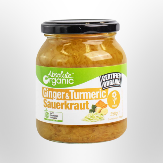 ABSOLUTE ORGANIC Ginger & Turmeric Sauerkraut 350g