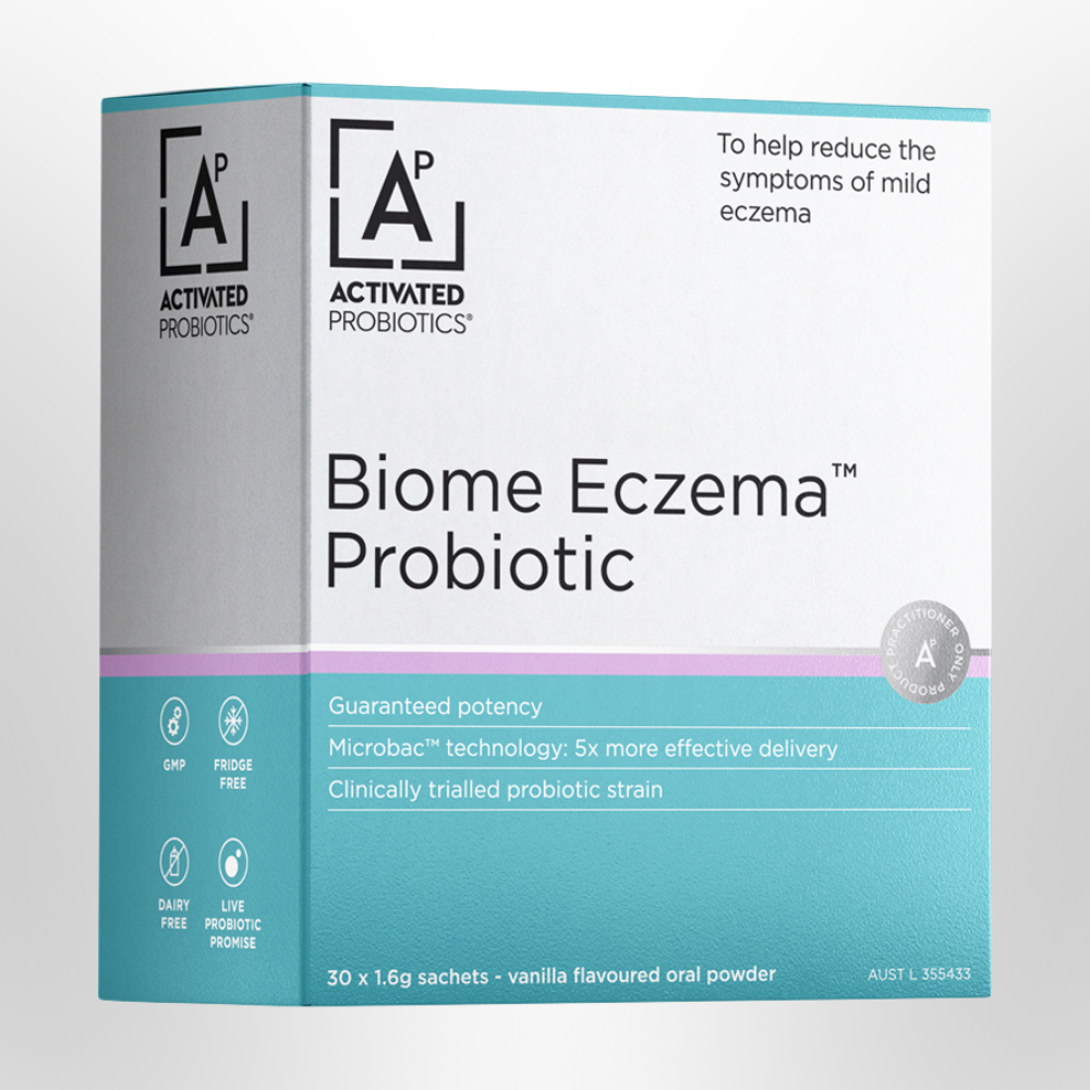 ACTIVATED PROBIOTICS Biome Eczema Probiotic Vanilla Sachets 1.8g x 30 Pack