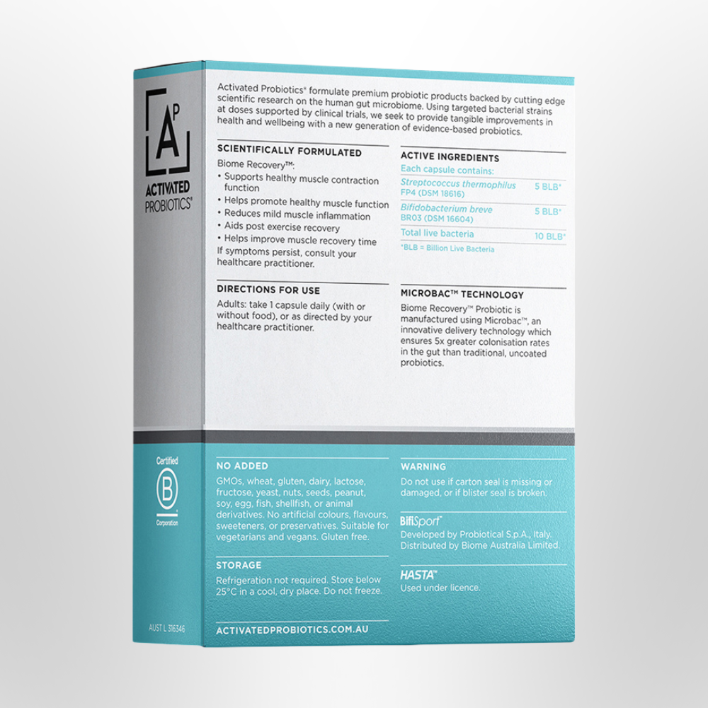 ACTIVATED PROBIOTICS Biome Recovery Probiotic 30 Caps