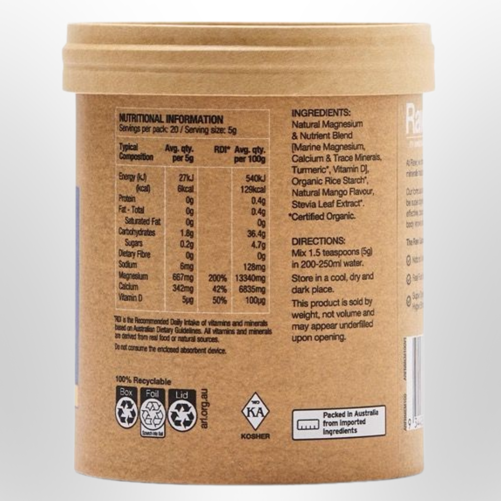 AMAZONIA Raw Muscle Magnesium Mango 100g