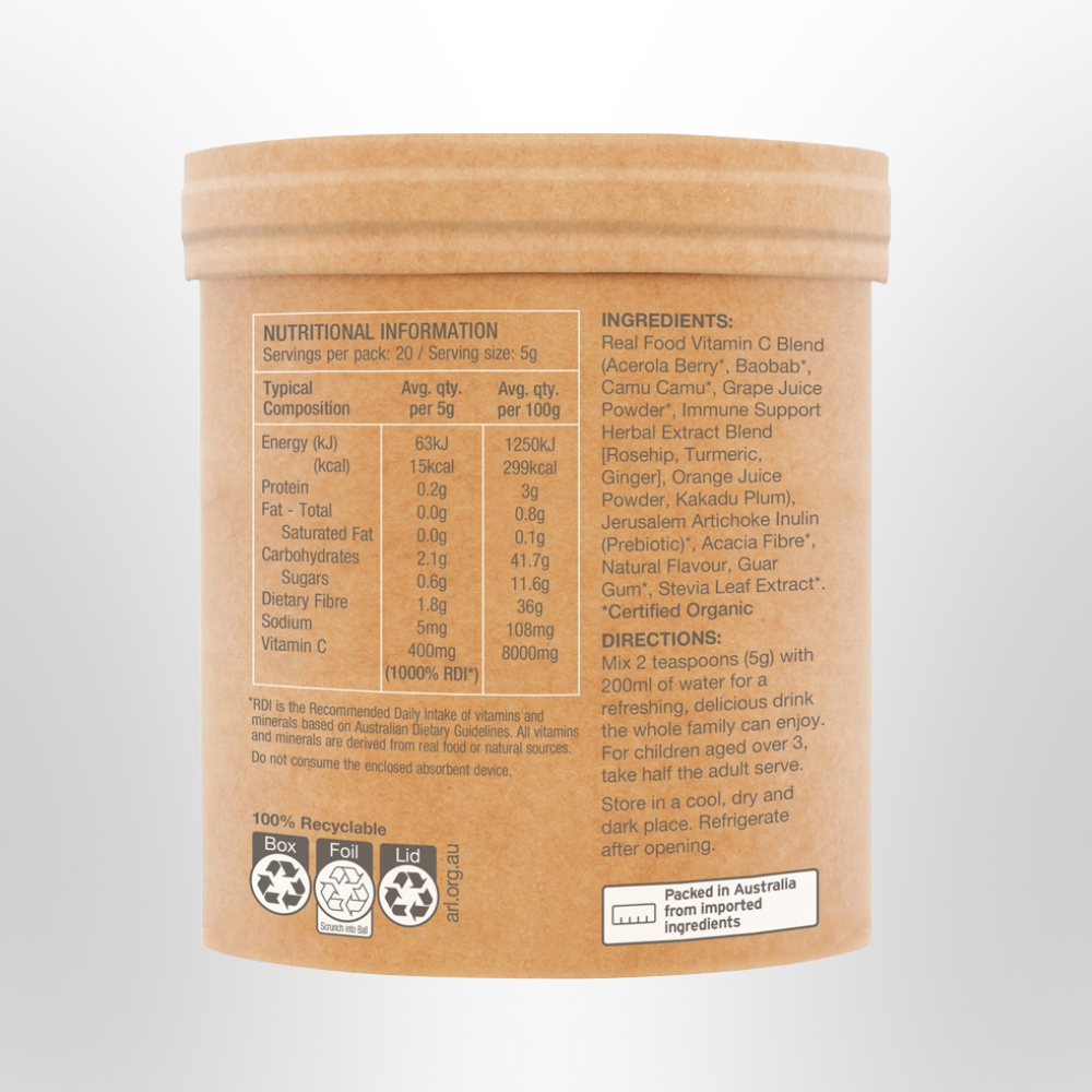 AMAZONIA Raw Vitamin C Organic Passionfruit 100g