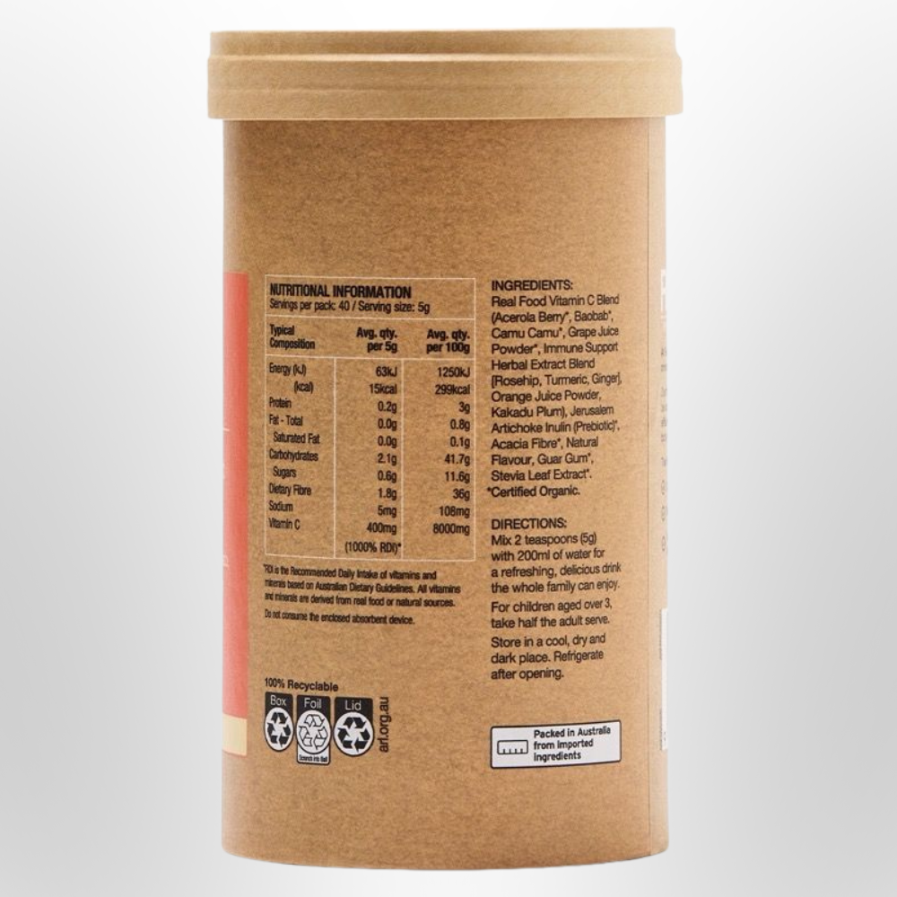 AMAZONIA Raw Vitamin C Organic Passionfruit 200g