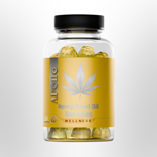 APOLLO Hemp Seed Oil Gummies Pineapple 60 Pack
