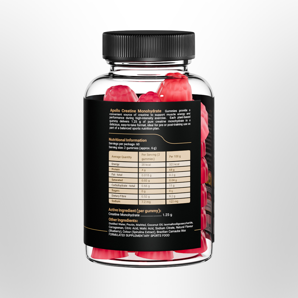 APOLLO Creatine Monohydrate Gummies Watermelon 120 Pack