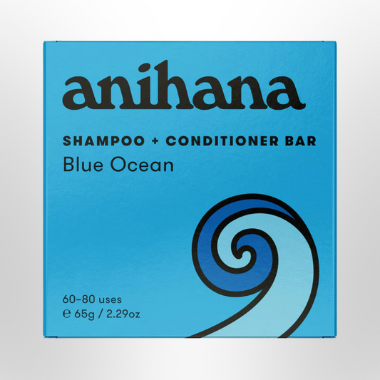 ANIHANA Blue Ocean Shampoo and Conditioner Bar 65g