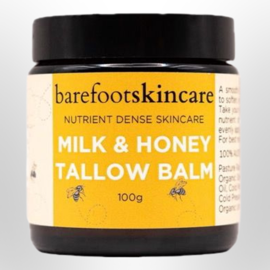 BAREFOOT SKINCARE Tallow Balm Milk & Honey 100g