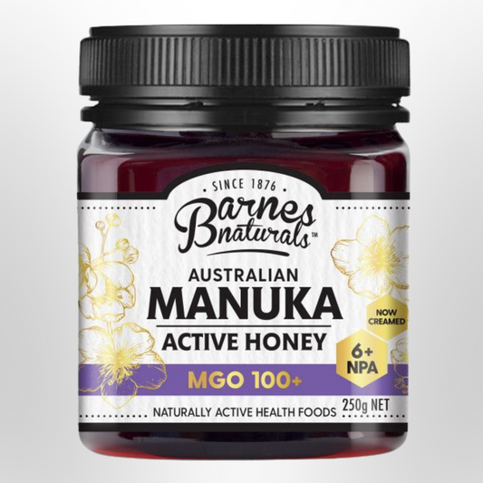 BARNES NATURALS Manuka Honey MGO 100+ Australian 250g