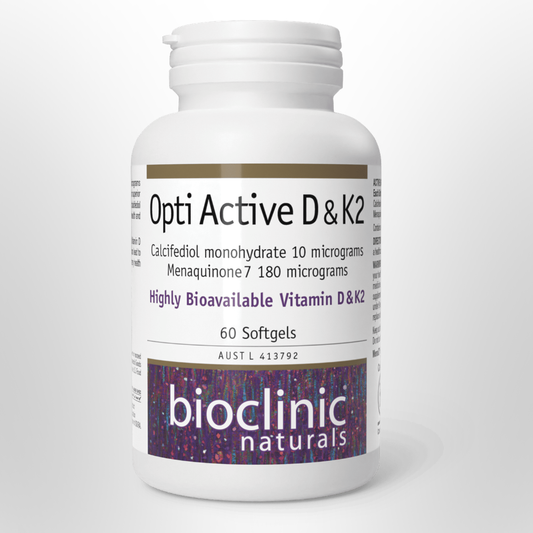 BIOCLINIC NATURALS Opti Active D & K2 60 Caps
