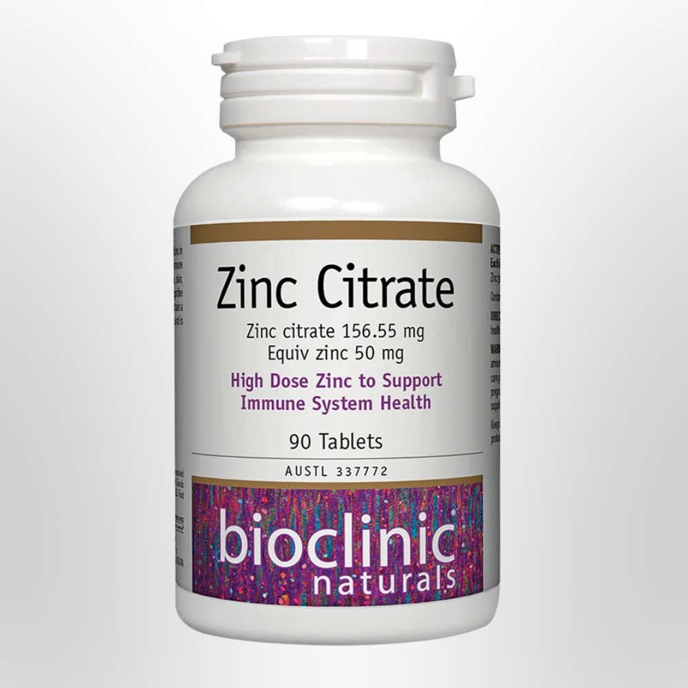BIOCLINIC NATURALS Zinc Citrate 90 Tabs